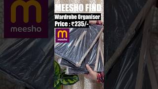 Meesho Wardrobe Organiser Haul homeorganization wardrobeessentials hack organizer shorts yt [upl. by Pyne]