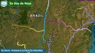 Ferrovias do Brasil as Antigas e as novas em construção [upl. by Niko464]