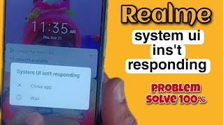 system ui isnt responding realme c21y  realme system ui isnt responding problem system ui problem [upl. by Eikcim]