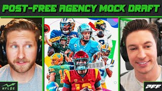 2ROUND POST FREE AGENCY MOCK DRAFT PLUS MINHOU TRADE  NFL Stock Exchange [upl. by Lenrow254]