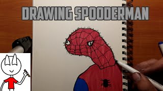 DRAWING Spooderman meme  Jir Drawings [upl. by Asilem206]