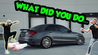 STRAIGHT PIPED Mercedes AMG C63s [upl. by Eirol939]