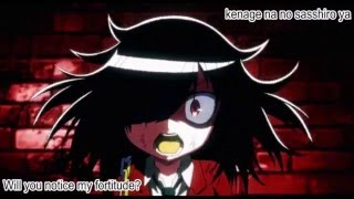 Watamote  Opening TV Size ENRomaji lyrics [upl. by Eilsel]