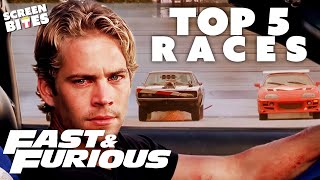 TOP 5 Races  Fast amp Furious Saga  Screen Bites [upl. by Gill]