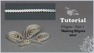 Filigree jewelry  part 1  making filigree wire [upl. by Oisinoid]