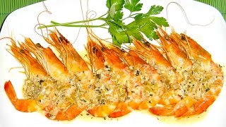 RECETA DE LANGOSTINOS AL HORNO [upl. by Leirol]