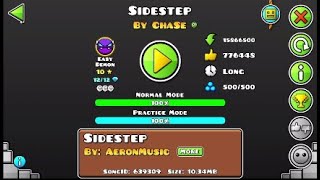 Geometry Dash Sidestep All Coins Easy Demon [upl. by Leahcimsemaj]