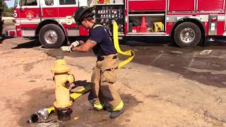 Skill Drill 141 Opening a Fire Hydrant [upl. by Hegyera]