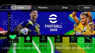 eFootball PES 2025 PPSSPP Camera PS5 Android Offline Best Graphics [upl. by Nnaitak]