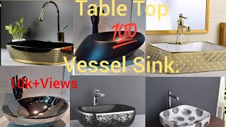 Table Top Design Wash Basin Designer Bathroom Ideas Wash Basin Table Top Vessel SinkCEI2948 [upl. by Frohman]