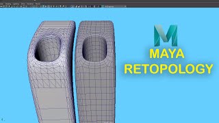 Retopology in Maya 3D [upl. by Mayor724]