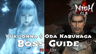 Yukionna and Oda Nobunaga Boss Fight Nioh [upl. by Israel]