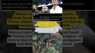 Kocak❗ suporter Arab Saudi tuduh PSSI suap FIFA timnasbola timnasindonesia football [upl. by Nomelc]