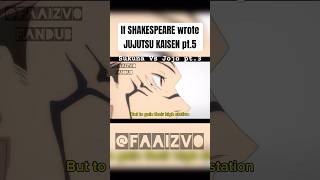 If shakespeare wrote jujutsukaisen fandub acting voiceacting animeedit sukuna fypage [upl. by Ydok]