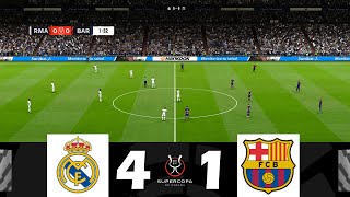 Real Madrid vs FC Barcelona 41  FINAL  Spanish Super Cup 2024  Match Highlights [upl. by Leeke]