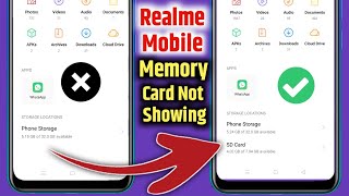 How to fix realme mobile sd card not showing sd card error doesnt support memory card not working [upl. by Nedaj]