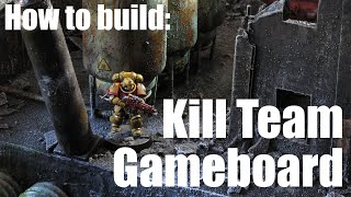 How to build a Kill Team Gameboard  Warhammer 40000  Necromunda  Ruined City  Ruins [upl. by Ahteres]