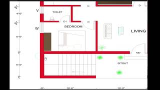 224 x 296 SMALL HOUSE DESIGN 224x 296 GHAR KA NAKSHA  650 SQ FT HOUSE PLANSOUTH FACE PLAN [upl. by Ahsikal]