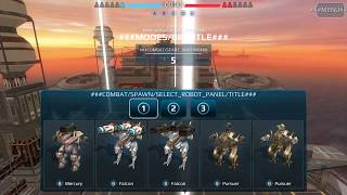 War Robots Testserver 37 Testing Carrier Map  Falcon  Pursuer  Mercury [upl. by Eyahc]