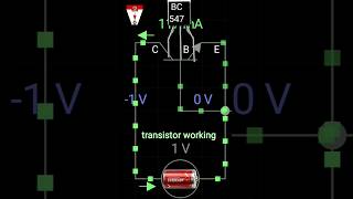 BC547 TRANSISTOR WORKING ANIMATED SHORT VIDEO technology electronic electronic experiment [upl. by Koh172]