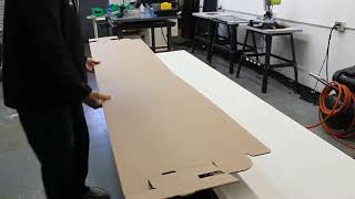 How to Fold Your Extra Long Box Corrugated Mailers [upl. by Sinnej]