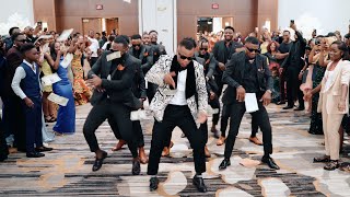 Groomsmen Didnt Hold Back  Epic Congolese Wedding Dance [upl. by Yehsa969]