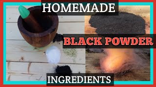 Homemade Black Powder Gunpowder How To Make Gunpowder DIY Fast Burning Gunpowder Experiment [upl. by Miller]