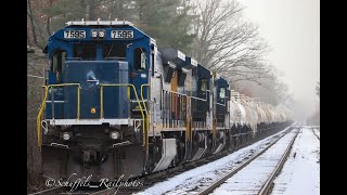 HD Pan Am Railways EDPO led by MEC 7595 with a killer Nathan P5 12122020 [upl. by Pearle]