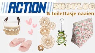 Action shoplog amp toilettasje naaien [upl. by Ydner]