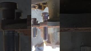 Tire screw hole correction process Good tools and machinery make work easy [upl. by Westleigh]