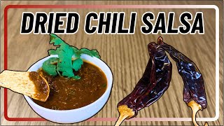 Salsa Roja Recipe  Using Mexican Dried Chili Guajillo Poblano [upl. by Ahseenat857]