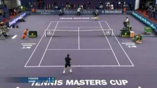 Masters Cup 08 RR Federer vs Simon HL Pt1 [upl. by Kathrine858]