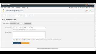 Backing up your website with Akeeba Backup in Joomla 25 [upl. by Sabba105]