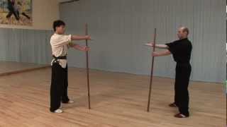 Shaolin Staff Sequences YMAA Dr Yang JwingMing  Qi Mei Gun [upl. by Yrffoeg807]