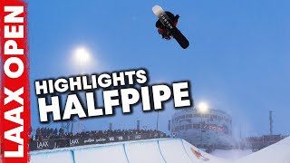 2023 Laax Open Halfpipe Highlights [upl. by Esinej]