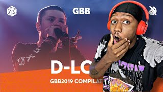 FIRST TIME HEARING  DLOW  Grand Beatbox Battle Champion 2019 Compilation [upl. by Orecic351]