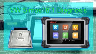 Vident iSmart800 Pro Diagnose VW Simos181 ECU  Cardiagtool [upl. by Ittak]