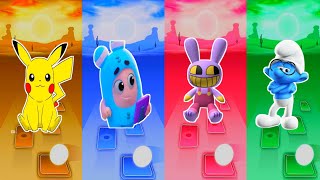 POKÉMON Detective Pikachu🆚Minibods🆚Jax The Amazing Digital Circ🆚THE YOUNG SMURFS💥Who is best [upl. by Akerdna819]