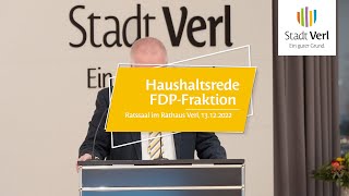 Haushaltsrede 2023 FDPFraktion [upl. by Marcellina]