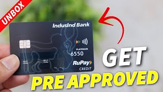 IndusInd UPI Credit Card Unboxing  LIFE TIME FREE with Pre Approved Offer 🔥🔥 [upl. by Anneg]