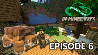 Giant Tortoise Habitat  Planet Zoo in Minecraft S4 ep06 [upl. by Ecirtnahc615]