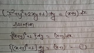 52x2y22xy1dyxydx  Differental Equation Change in variable  Bsc BA BEd [upl. by Airb]