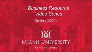 Business Resource Video Series Statista 2020 [upl. by Charil370]