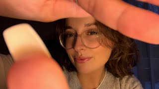 ASMR clicky close whispers face touching mouth sounds camera taps [upl. by Ludovika950]