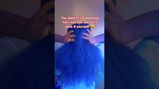 Chronicles of a thick relaxed hair hair hairgrowth shorts [upl. by Nowahs]