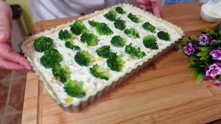 I make this Broccoli Tart 💯 easy with homemade dough [upl. by Cock182]