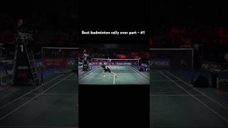 All time best rally in badminton history 🔥 part 1 badminton like ytshort [upl. by Daiz]