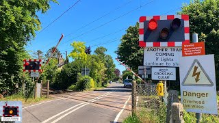 Meldreth Road Level Crossing Cambridgeshire [upl. by Ahtebbat]