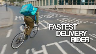 Fastest food delivery  Fixed Gear London  픽시 [upl. by Hultin308]