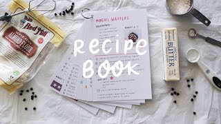 how to make an aesthetic recipe book  baking 02 [upl. by Aikrehs126]